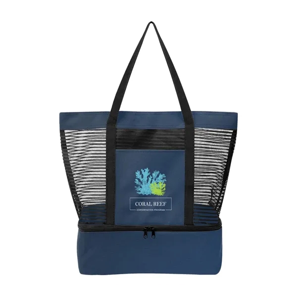 Marley rPET Mesh Tote Bag With Cooler - Marley rPET Mesh Tote Bag With Cooler - Image 3 of 9