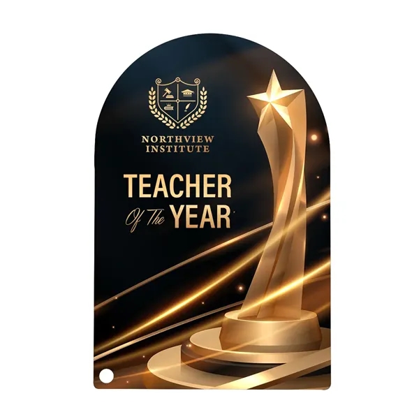 Acrylic Award - Arch Rectangle 7" - Acrylic Award - Arch Rectangle 7" - Image 1 of 2