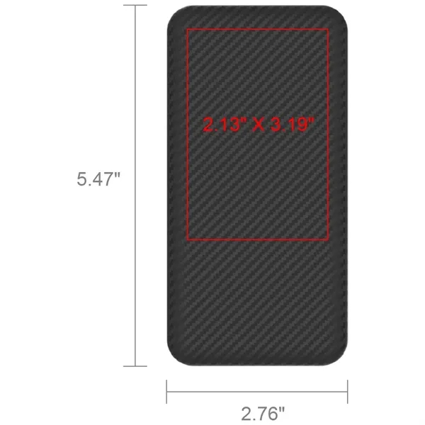 The Hegewisch Carbon Fiber 10000mAh Power Bank - The Hegewisch Carbon Fiber 10000mAh Power Bank - Image 5 of 5
