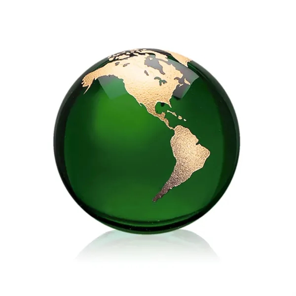 Globe Paperweight - Green - Globe Paperweight - Green - Image 3 of 15