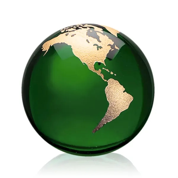 Globe Paperweight - Green - Globe Paperweight - Green - Image 9 of 15