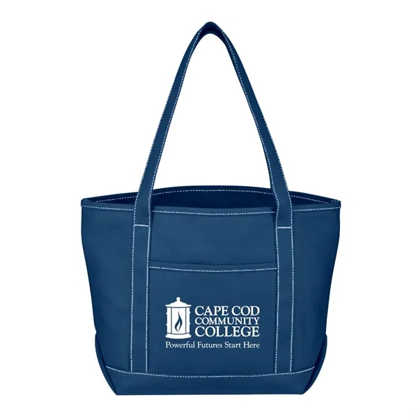 Medium Cotton Canvas Boat Tote Bag - Medium Cotton Canvas Boat Tote Bag - Image 5 of 6