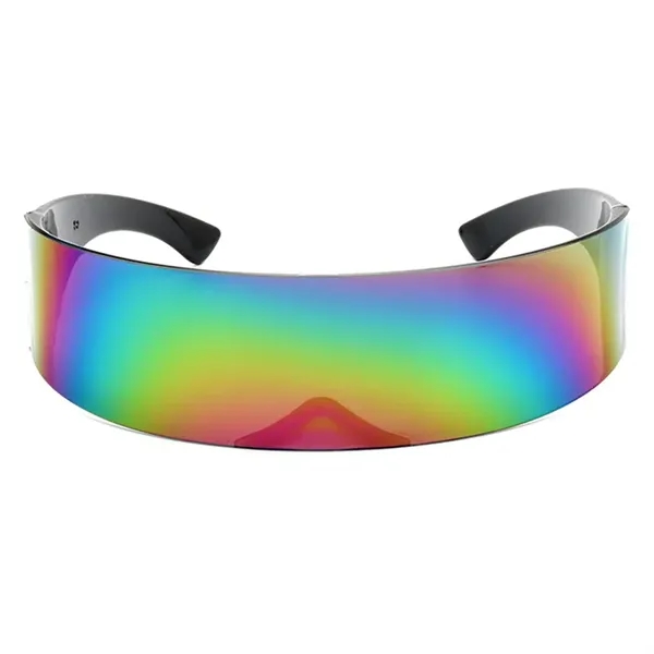 Futuristic Space Cadet Mono Lens Shield Sunglasses - Futuristic Space Cadet Mono Lens Shield Sunglasses - Image 2 of 3