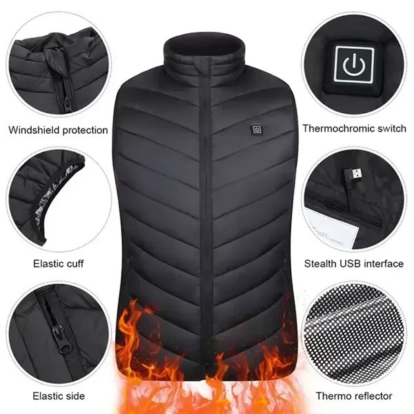 Electric heating vest - Electric heating vest - Image 1 of 6