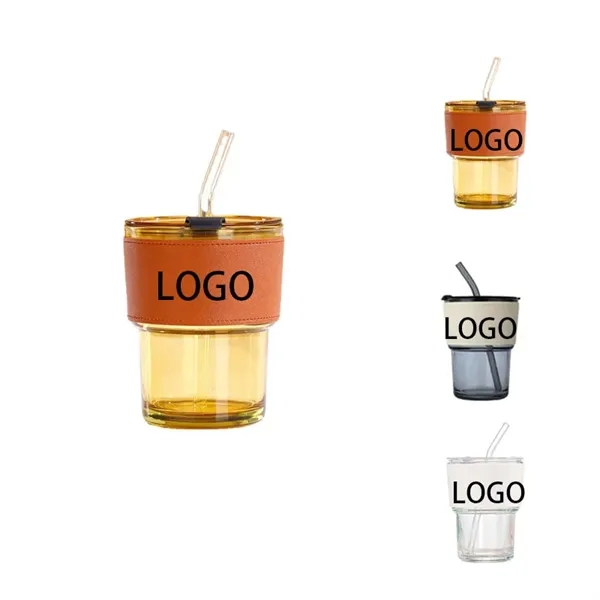 Bamboo Glass Coffee Drink Cup With Straw - Bamboo Glass Coffee Drink Cup With Straw - Image 0 of 3