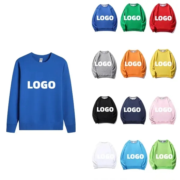 Casual Round Neck Long Sleeve Solid Color Sweatshirt - Casual Round Neck Long Sleeve Solid Color Sweatshirt - Image 0 of 5