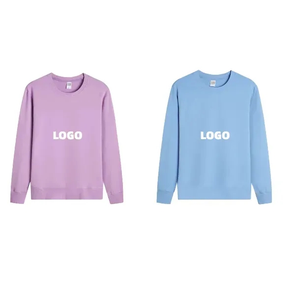 Casual Round Neck Long Sleeve Solid Color Sweatshirt - Casual Round Neck Long Sleeve Solid Color Sweatshirt - Image 3 of 5