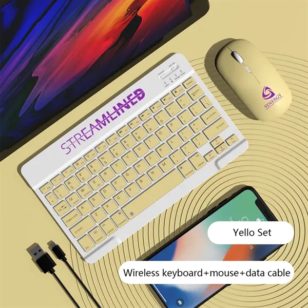 10"Bluetooth Keyboard + wireless mouse set - 10"Bluetooth Keyboard + wireless mouse set - Image 7 of 7