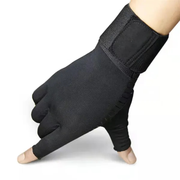 Sports Fitness Training Wrist Guard Half-finger Gloves - Sports Fitness Training Wrist Guard Half-finger Gloves - Image 1 of 4