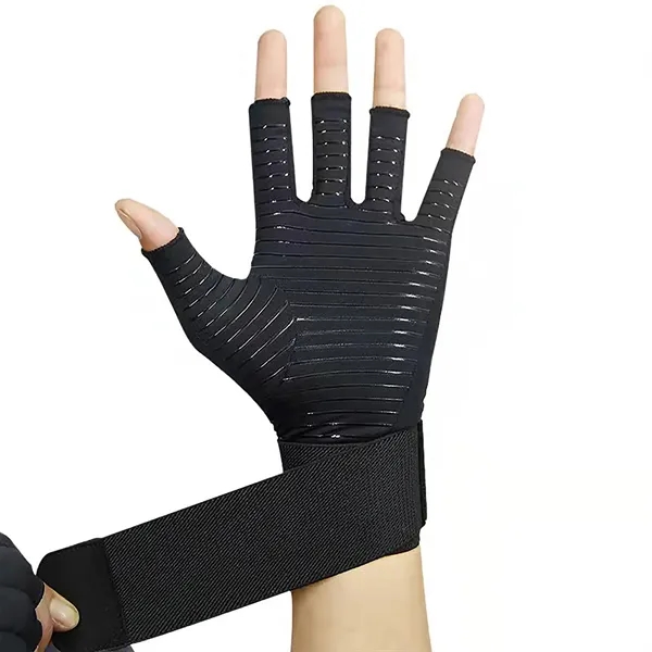 Sports Fitness Training Wrist Guard Half-finger Gloves - Sports Fitness Training Wrist Guard Half-finger Gloves - Image 2 of 4