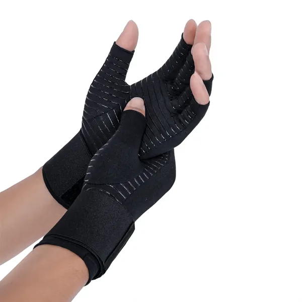 Sports Fitness Training Wrist Guard Half-finger Gloves - Sports Fitness Training Wrist Guard Half-finger Gloves - Image 4 of 4