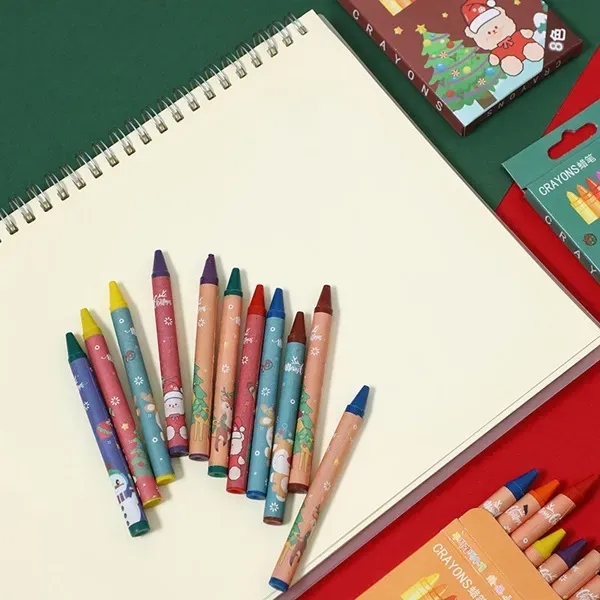 8-Color Christmas Crayon Set - 8-Color Christmas Crayon Set - Image 2 of 2