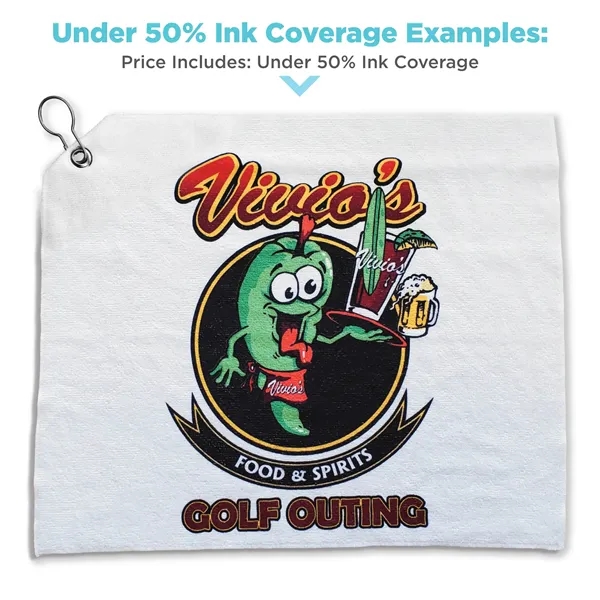 Golf Towel (With Hook & Grommet) - Golf Towel (With Hook & Grommet) - Image 2 of 3