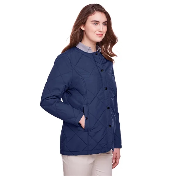 UltraClub Ladies' Dawson Quilted Hacking Jacket - UltraClub Ladies' Dawson Quilted Hacking Jacket - Image 15 of 17