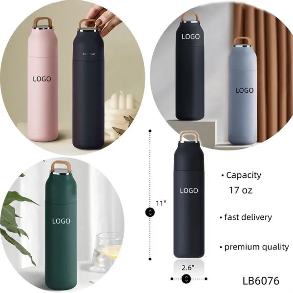 Wide Mouth Insulated Water Bottle Stainless Thermos - Wide Mouth Insulated Water Bottle Stainless Thermos - Image 1 of 4