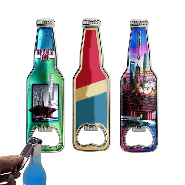 Bottle Shaped Opener Refrigerator Sticker Fridge Magnet - Bottle Shaped Opener Refrigerator Sticker Fridge Magnet - Image 0 of 3