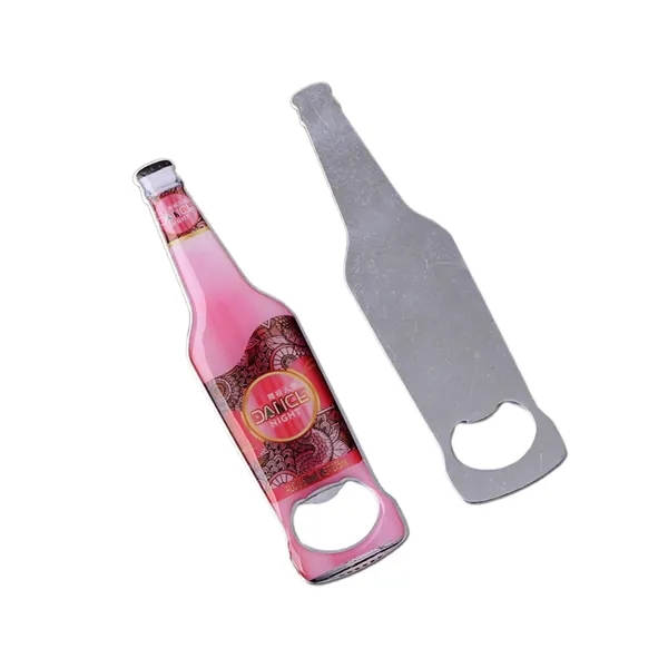 Bottle Shaped Opener Refrigerator Sticker Fridge Magnet - Bottle Shaped Opener Refrigerator Sticker Fridge Magnet - Image 1 of 3