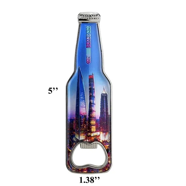 Bottle Shaped Opener Refrigerator Sticker Fridge Magnet - Bottle Shaped Opener Refrigerator Sticker Fridge Magnet - Image 2 of 3