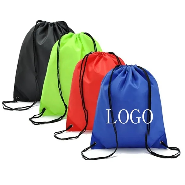 210D Polyester Waterproof Drawstring Backpack - 210D Polyester Waterproof Drawstring Backpack - Image 0 of 6