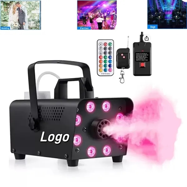 Smoke Machine with 8 Colorful Lights Effect - Smoke Machine with 8 Colorful Lights Effect - Image 0 of 5