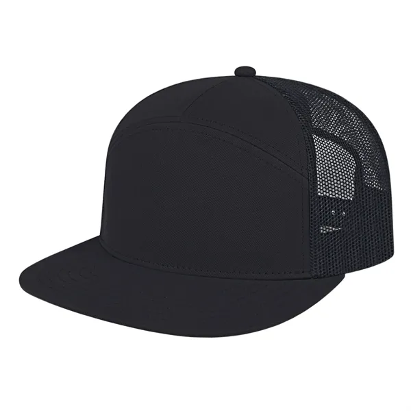 7 Panel Trucker Mesh Back Cap - 7 Panel Trucker Mesh Back Cap - Image 11 of 12