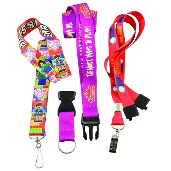 3/4" Full Color Sublimation Lanyard - 3/4" Full Color Sublimation Lanyard - Image 5 of 8