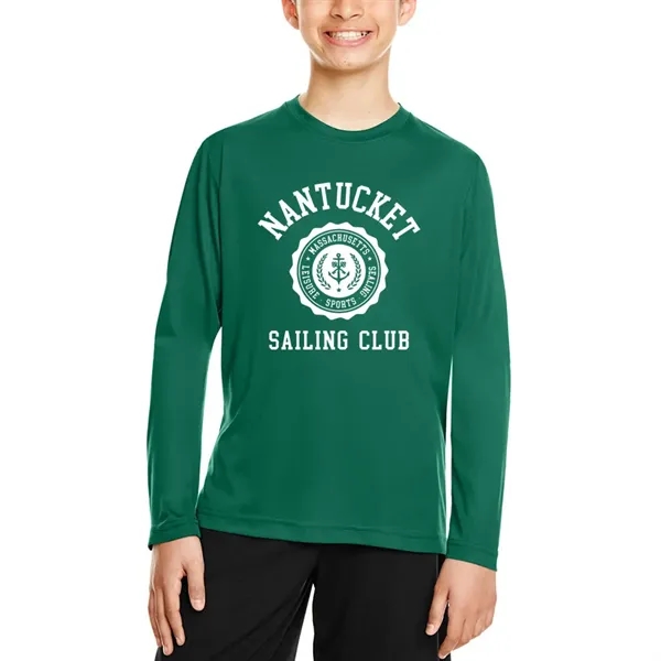 Team 365 Youth Zone Performance Long Sleeve Shirt - Team 365 Youth Zone Performance Long Sleeve Shirt - Image 6 of 14