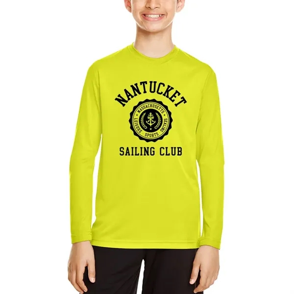 Team 365 Youth Zone Performance Long Sleeve Shirt - Team 365 Youth Zone Performance Long Sleeve Shirt - Image 3 of 14