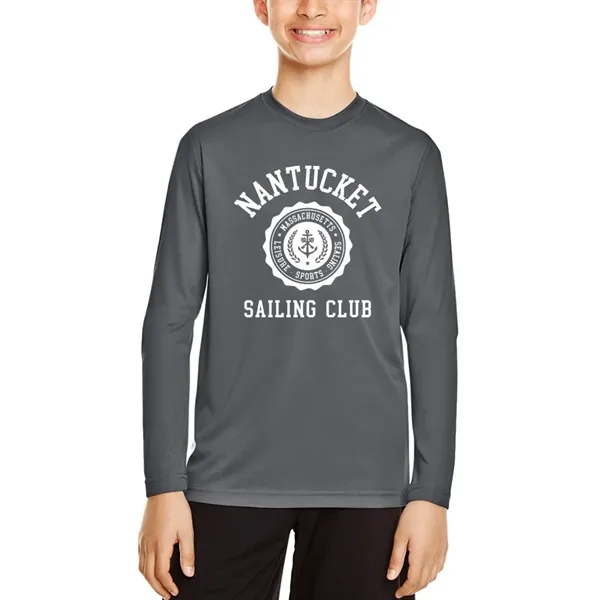 Team 365 Youth Zone Performance Long Sleeve Shirt - Team 365 Youth Zone Performance Long Sleeve Shirt - Image 7 of 14