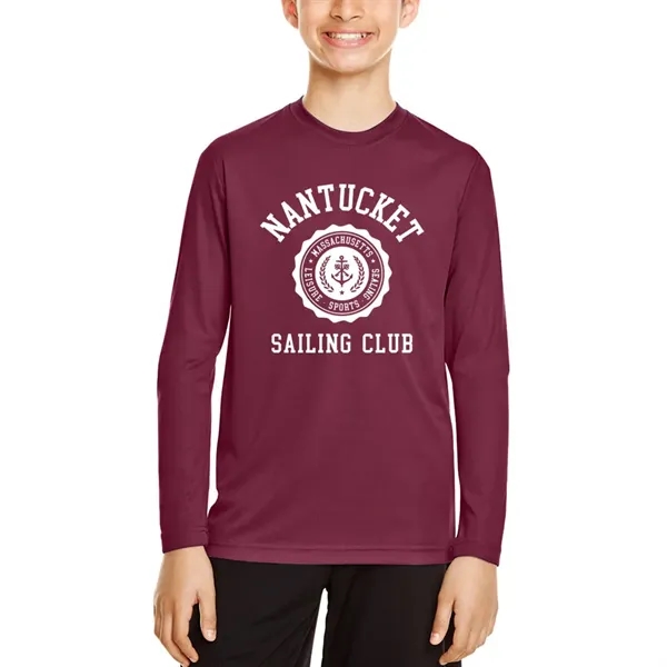 Team 365 Youth Zone Performance Long Sleeve Shirt - Team 365 Youth Zone Performance Long Sleeve Shirt - Image 9 of 14