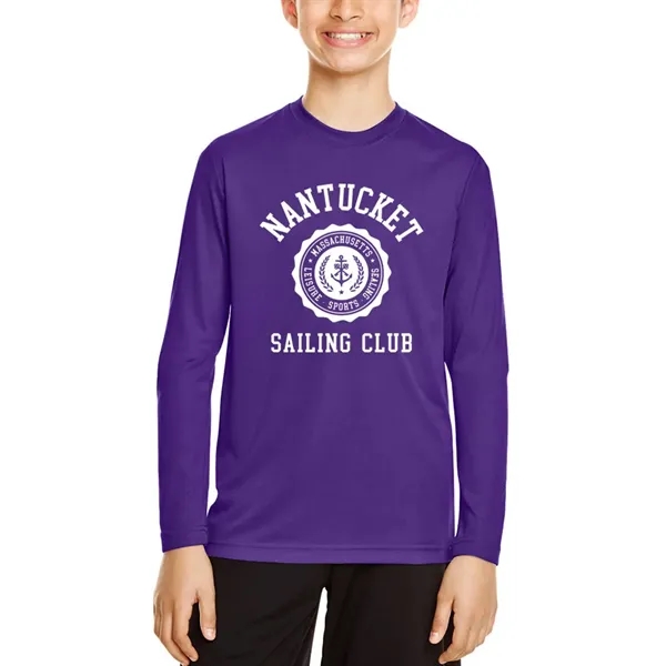 Team 365 Youth Zone Performance Long Sleeve Shirt - Team 365 Youth Zone Performance Long Sleeve Shirt - Image 11 of 14