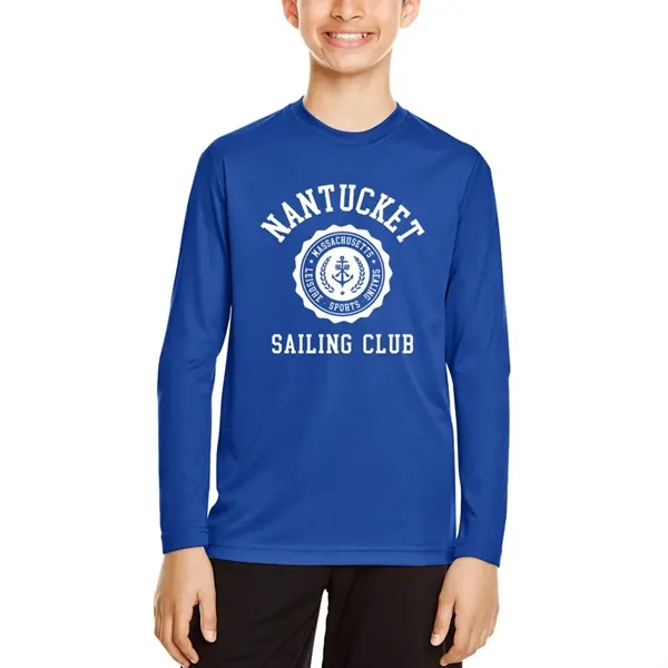 Team 365 Youth Zone Performance Long Sleeve Shirt - Team 365 Youth Zone Performance Long Sleeve Shirt - Image 13 of 14