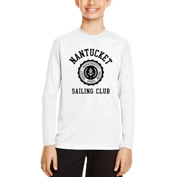 Team 365 Youth Zone Performance Long Sleeve Shirt - Team 365 Youth Zone Performance Long Sleeve Shirt - Image 14 of 14