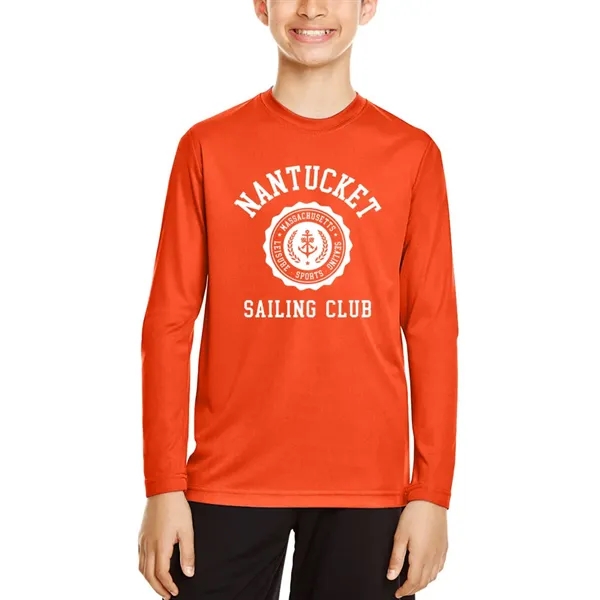 Team 365 Youth Zone Performance Long Sleeve Shirt - Team 365 Youth Zone Performance Long Sleeve Shirt - Image 10 of 14
