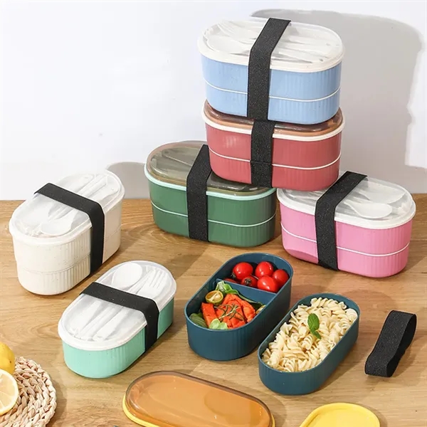 Sustainable Bento Lunch Box Lightweight For School Picnic - Sustainable Bento Lunch Box Lightweight For School Picnic - Image 2 of 3