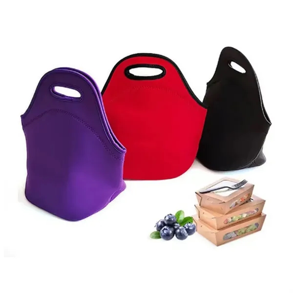 Neoprene Insulated Lunch Leak Proof Tote Lunch Cooler Bag - Neoprene Insulated Lunch Leak Proof Tote Lunch Cooler Bag - Image 2 of 5