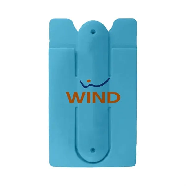 Silicone Phone Wallet with Stand - Silicone Phone Wallet with Stand - Image 1 of 2