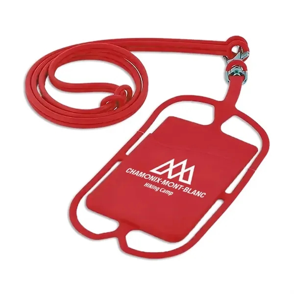 Lanyard Silicone Phone Wallet Holder - Lanyard Silicone Phone Wallet Holder - Image 2 of 5