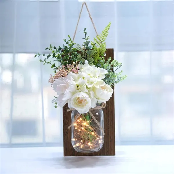 Rustic Mason Jar Wall Sconces Set - Rustic Mason Jar Wall Sconces Set - Image 2 of 7