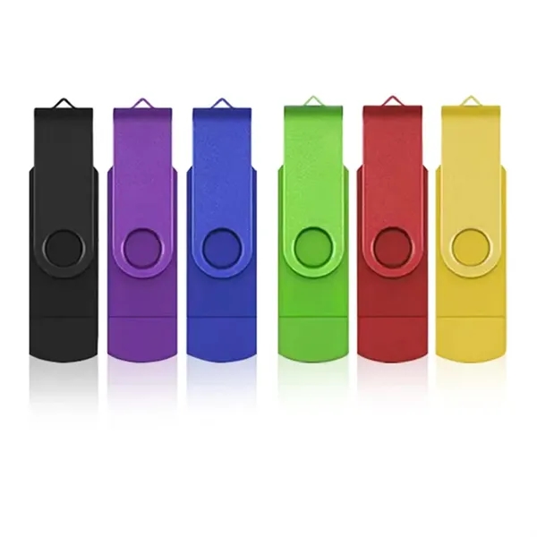 Swivel Dual-Interface Flash Drive - Swivel Dual-Interface Flash Drive - Image 1 of 3