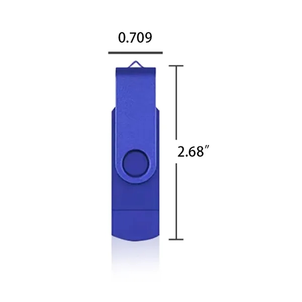Swivel Dual-Interface Flash Drive - Swivel Dual-Interface Flash Drive - Image 2 of 3