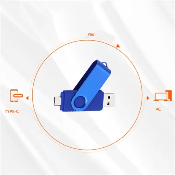 Swivel Dual-Interface Flash Drive - Swivel Dual-Interface Flash Drive - Image 3 of 3