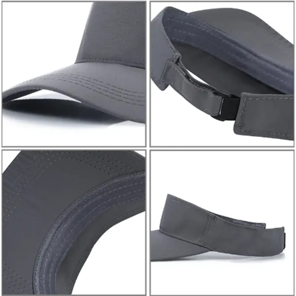 Adjustable Solid Color Sun Hat Suitable For Outdoor Sports - Adjustable Solid Color Sun Hat Suitable For Outdoor Sports - Image 3 of 5