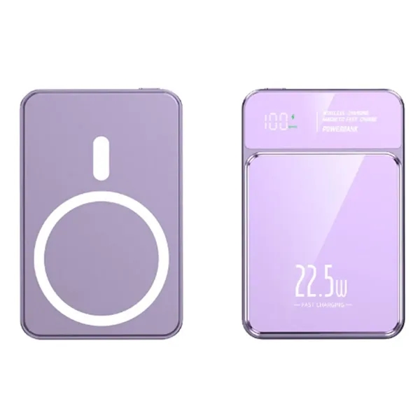 10000mAh Magnetic Power Bank Wireless Portable Charger - 10000mAh Magnetic Power Bank Wireless Portable Charger - Image 5 of 5