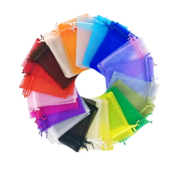 MOQ100 Nylon Organza Drawstring Bags - MOQ100 Nylon Organza Drawstring Bags - Image 1 of 22