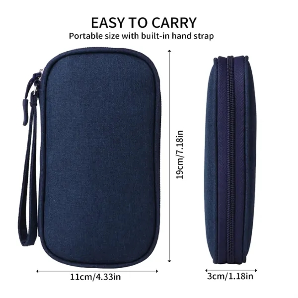 Travel Cable Organizer Pouch - Travel Cable Organizer Pouch - Image 2 of 3