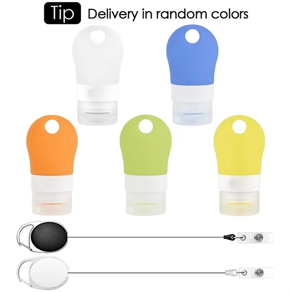 Portable Silicone Travel Bottle Set - Portable Silicone Travel Bottle Set - Image 2 of 7