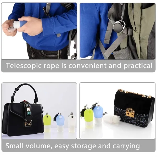 Portable Silicone Travel Bottle Set - Portable Silicone Travel Bottle Set - Image 6 of 7