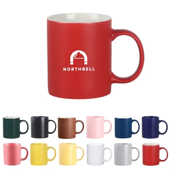 11oz Ceramic Mug with C-Shaped Handle - 11oz Ceramic Mug with C-Shaped Handle - Image 0 of 12