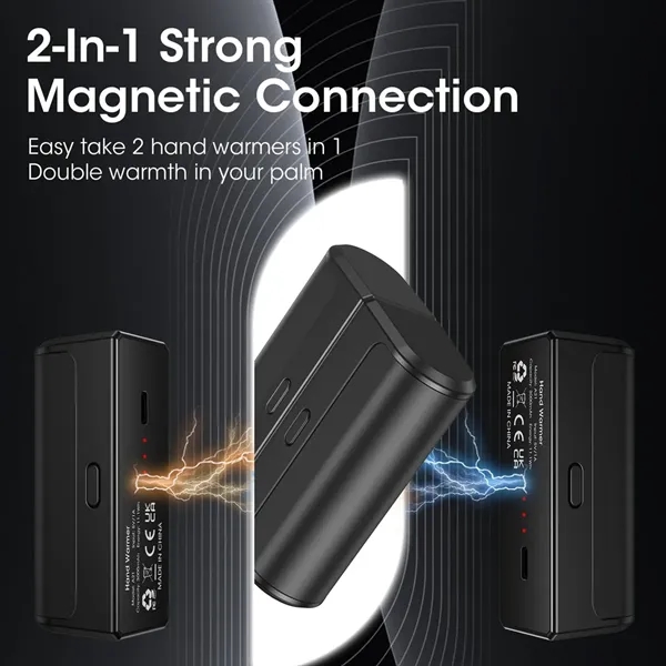 6000mAH Magnetic Hand Warmers Power Bank Rechargeable 2 Pack - 6000mAH Magnetic Hand Warmers Power Bank Rechargeable 2 Pack - Image 2 of 6